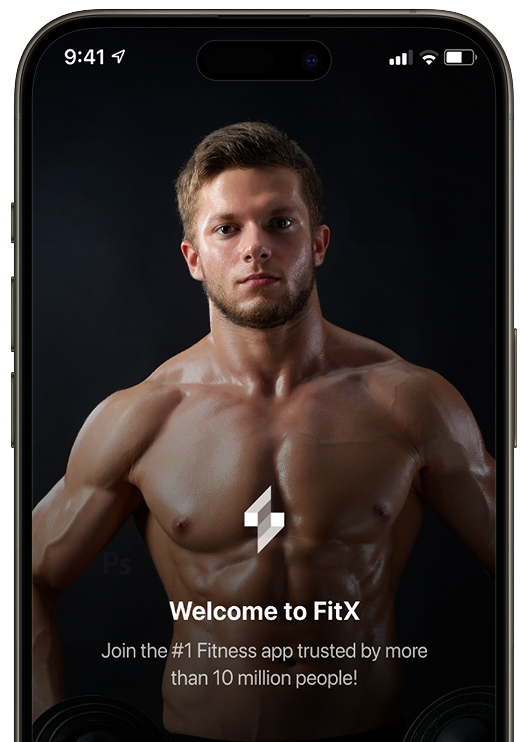 FitX iPhone mockup